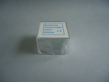 cubreobjetos 22x22 (caja 100 uni.)